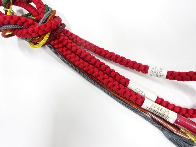 未使用品　正絹　手組帯締め